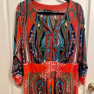 I.N. Studio Multicolor Paisley Maxi Dress